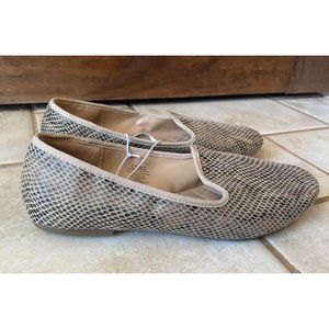 Old Navy Snakeskin Ballet Flats, Size 7